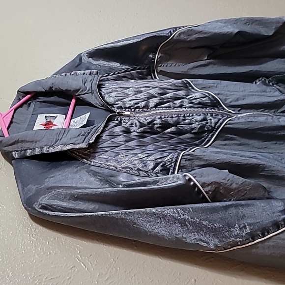 90s Active Frontier Windbreaker Jacket Silver/metallic Color Women's Med… - Picture 3 of 15